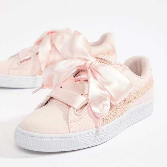 Puma Shoes - PUMA Basket Heart Sneakers
